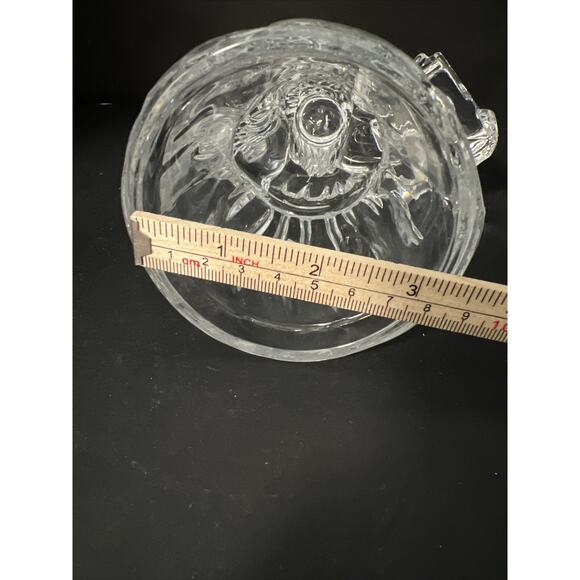 Vtg Santa 24% Lead Crystal Glass Candleholder Taper Figurine 7.5" Made in USA - Picture 8 of 13